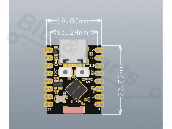 ESP32-C3 Super Mini Ontwikkelboard WiFi/Buetooth 